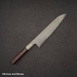 Nigara 特別藍 2 Gyuto 240 mm Wrongt 鐵包覆蛇木手柄