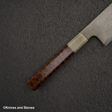 Nigara 特別藍 2 Gyuto 240 mm Wrongt 鐵包覆蛇木手柄