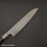 Nigara 特別藍 2 Gyuto 240 mm Wrongt 鐵包覆蛇木手柄