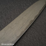 Nigara 特別藍 2 Gyuto 240 mm Wrongt 鐵包覆蛇木手柄