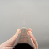Nigara 特別藍 2 Gyuto 240 mm Wrongt 鐵包覆蛇木手柄