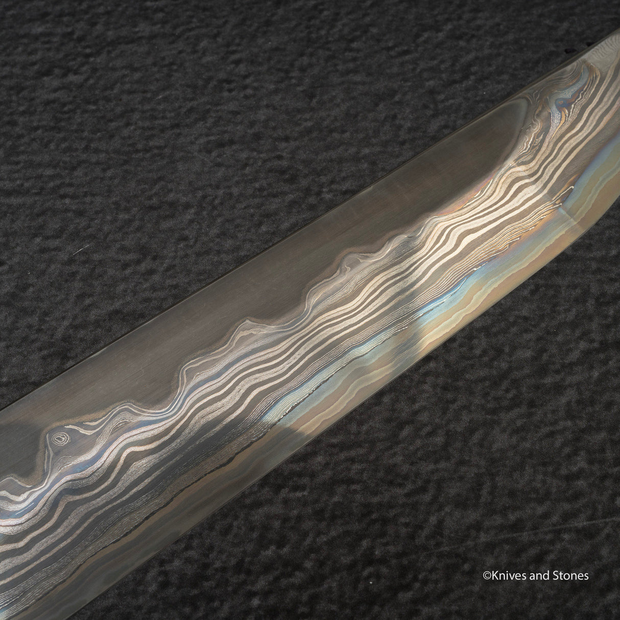 Nigara "Onikoroshi" Troll Killer Blue 2 Damascus Sakimaru Takobiki Yanagiba 300mm Blade