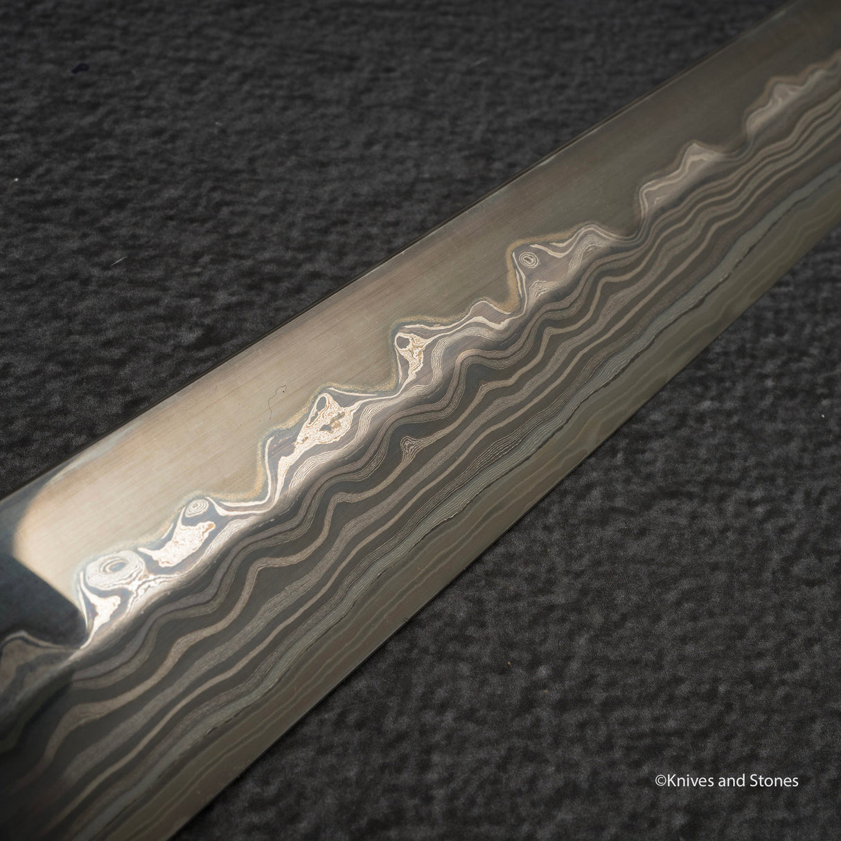 Nigara "Onikoroshi" Troll Killer Blue 2 Damascus Sakimaru Takobiki Yanagiba 300mm Blade