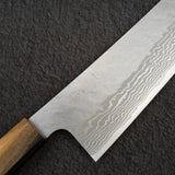 Nigara VG10 大馬士革 Tsuchime K-tip Gyuto 210mm 黑色 Chacate 手柄