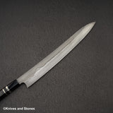 二唐 白一 水本燒 富士山刃文 柳刃 300mm