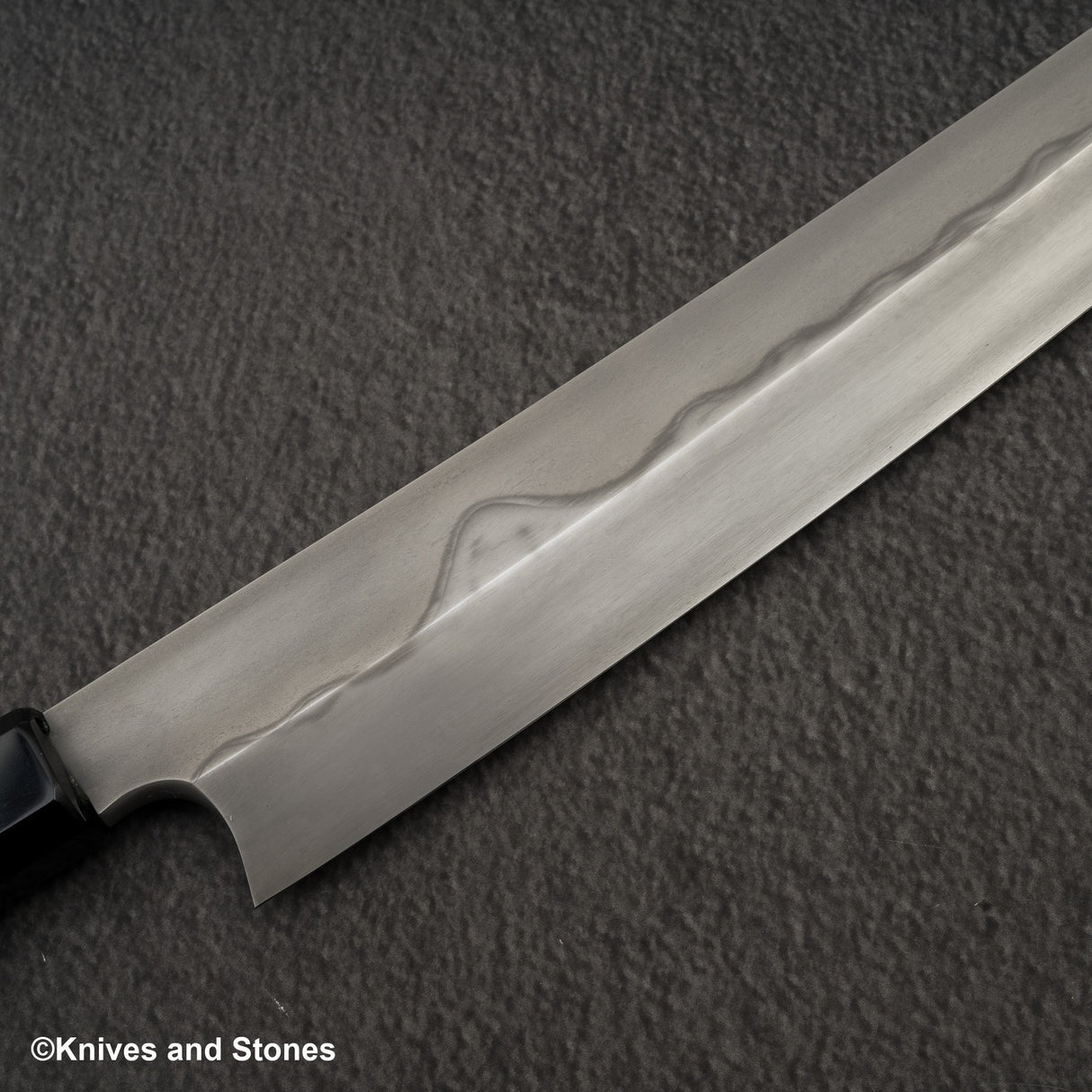 二唐 白一 水本燒 富士山刃文 柳刃 300mm