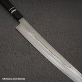 二唐 白一 水本燒 富士山刃文 柳刃 300mm