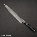 二唐 白一 水本燒 富士山刃文 柳刃 300mm