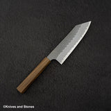 Nigara Aogami（藍色）超級霧面 Migaki Tsuchime 成品 Bunka 180mm 黑色 Chacate