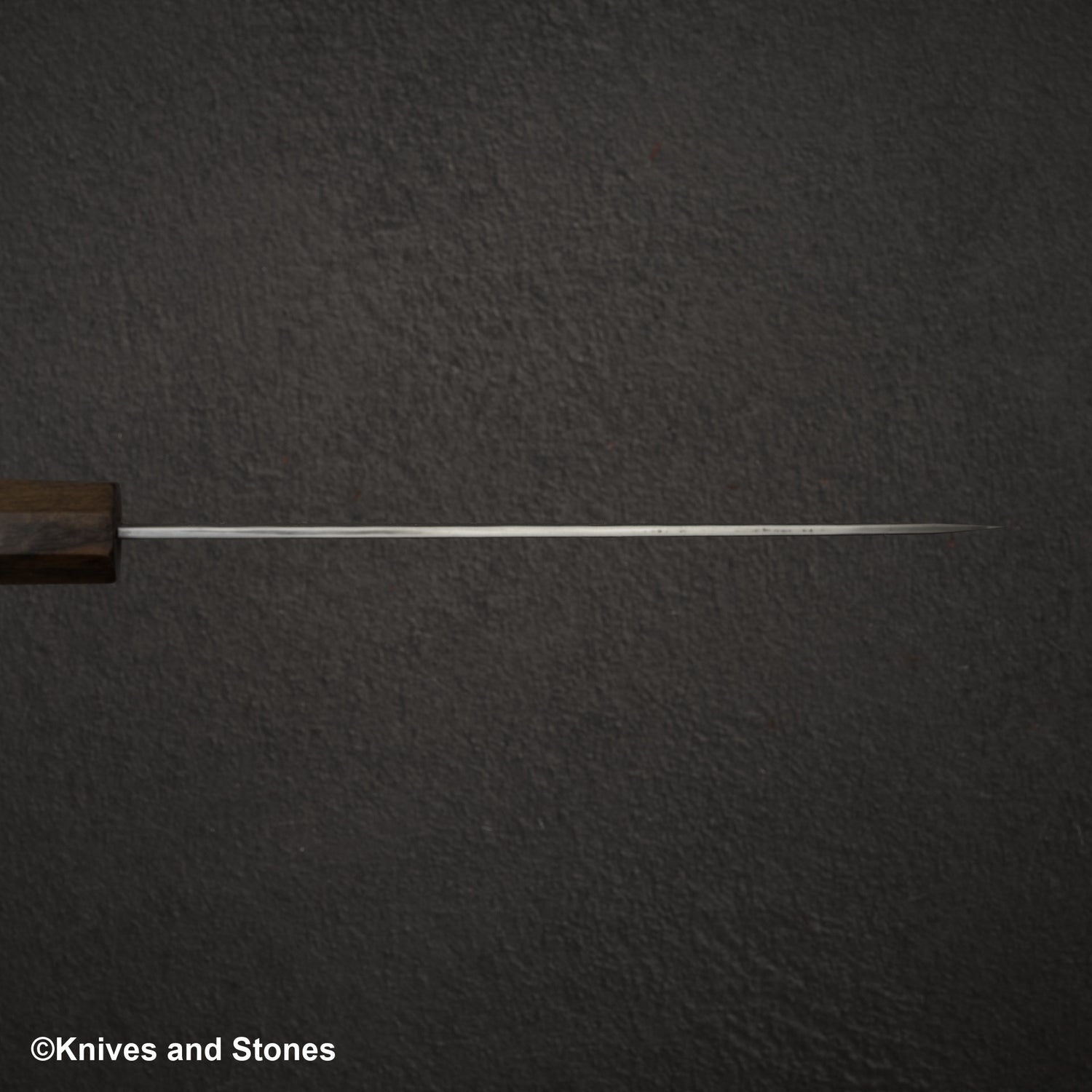 Nigara Aogami（藍色）超級霧面Migaki Tsuchime 成品 Petty 150mm 黑色 Chacate