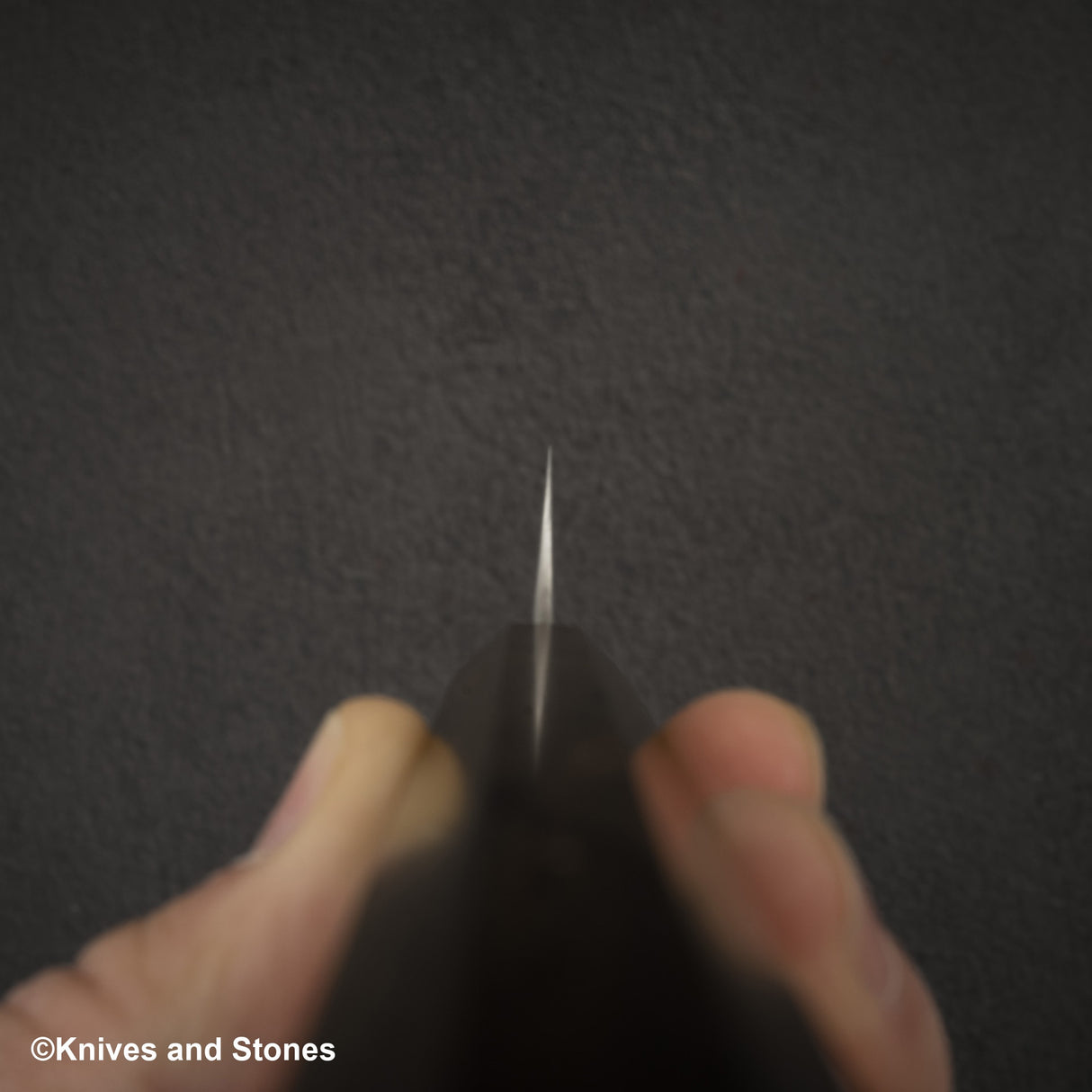 Nigara Aogami（藍色）超級霧面Migaki Tsuchime 成品 Petty 150mm 黑色 Chacate