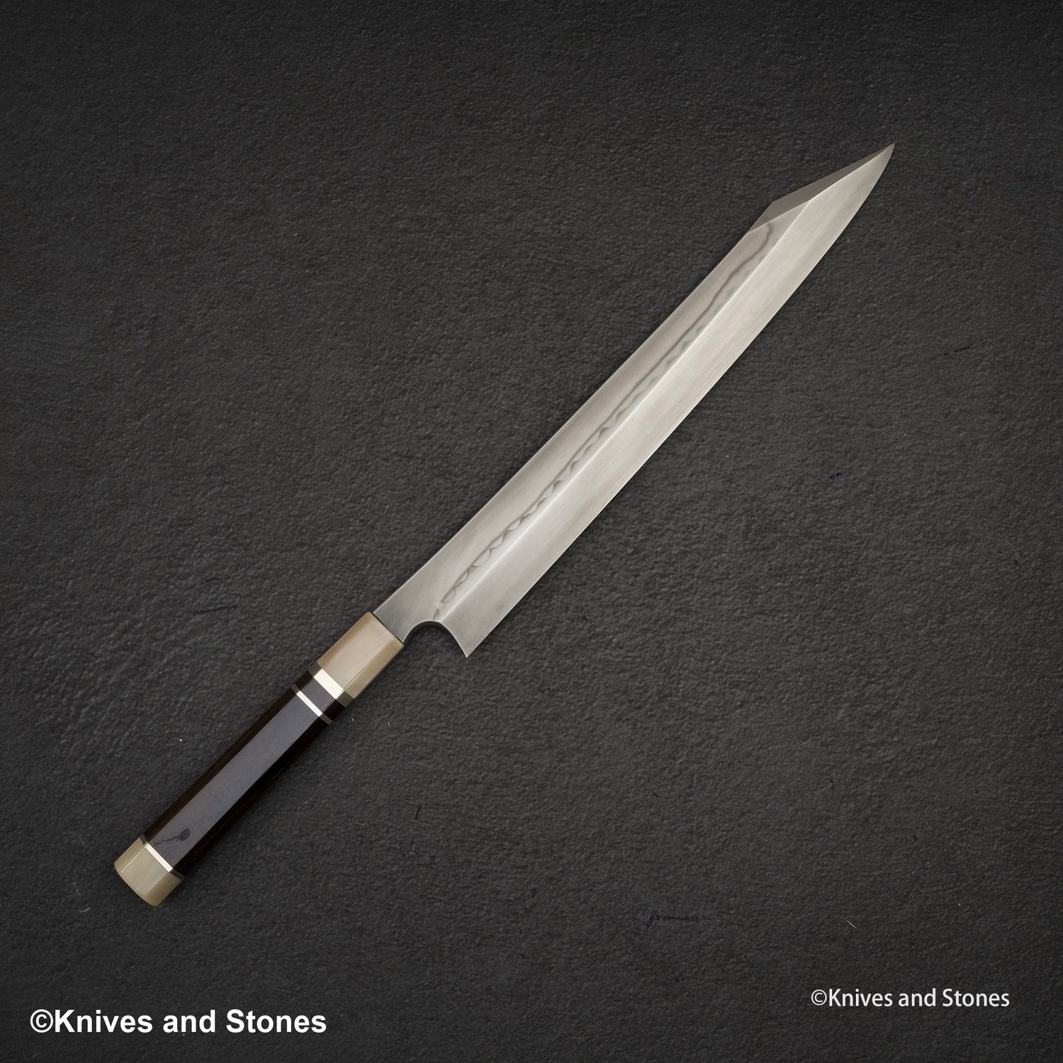 Nigara Blue 2 Honyaki Dual Hamon Kiritsuke Yanagiba 300mm