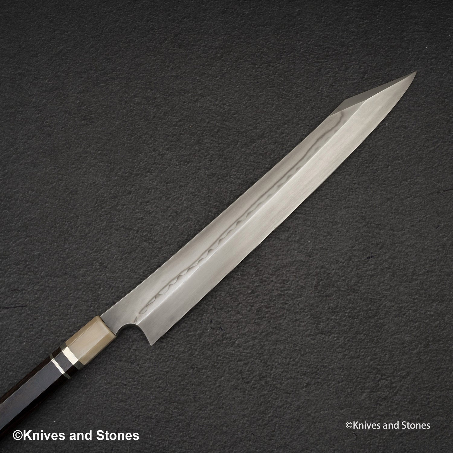 Nigara Blue 2 Honyaki Dual Hamon Kiritsuke Yanagiba 300mm