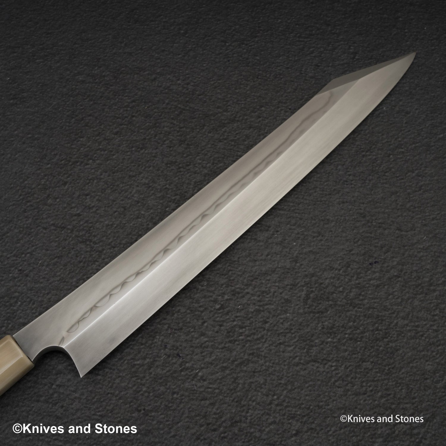 Nigara Blue 2 Honyaki Dual Hamon Kiritsuke Yanagiba 300mm