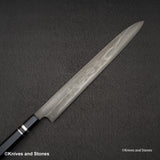 二唐藍二本燒柳刃 330mm 飛燒劍刃文
