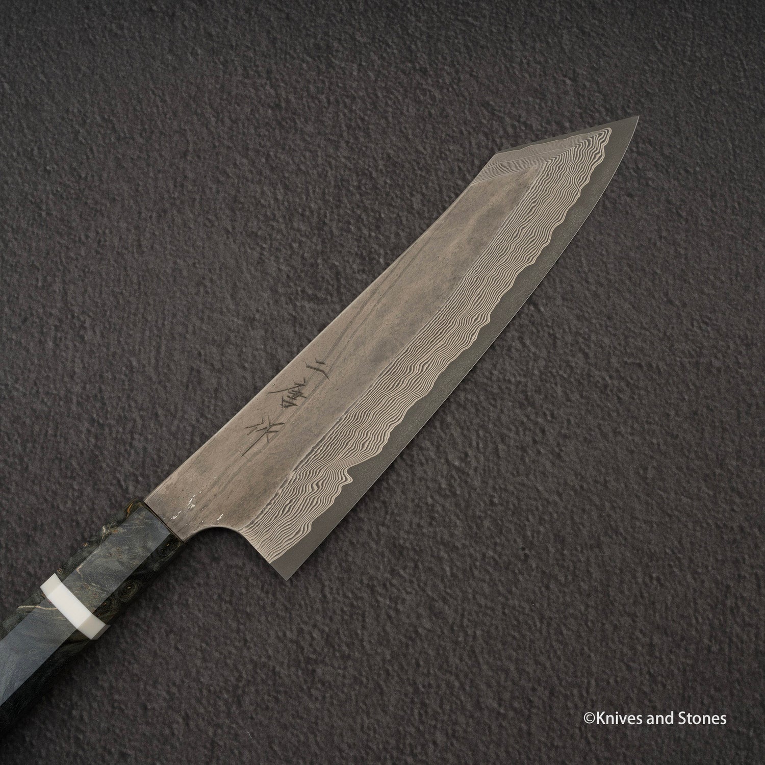 Nigara Ginsan Kurozome 大馬士革 K-tip Gyuto 210mm 樺木手柄