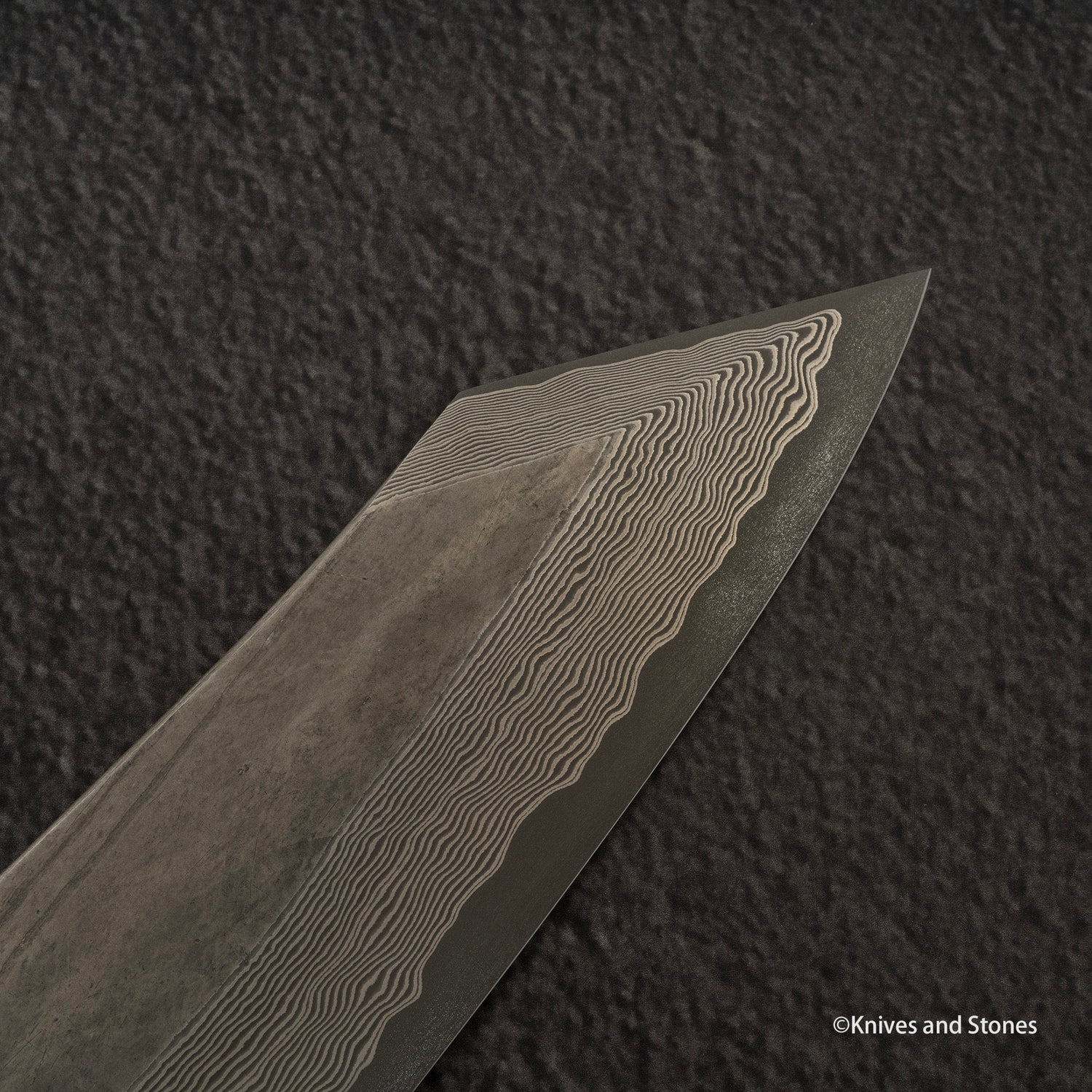 Nigara Ginsan Kurozome 大馬士革 K-tip Gyuto 210mm 樺木手柄