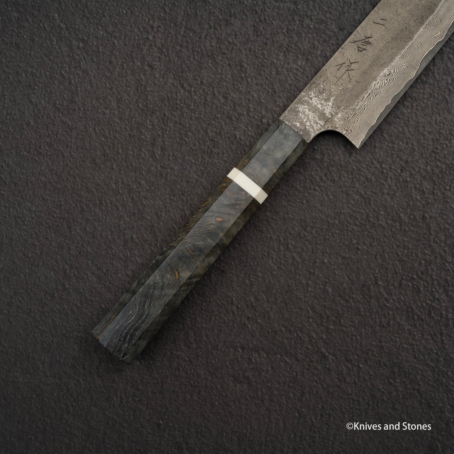 Nigara Ginsan Kurozome Damascus Sujihiki 330mm 樺木手柄