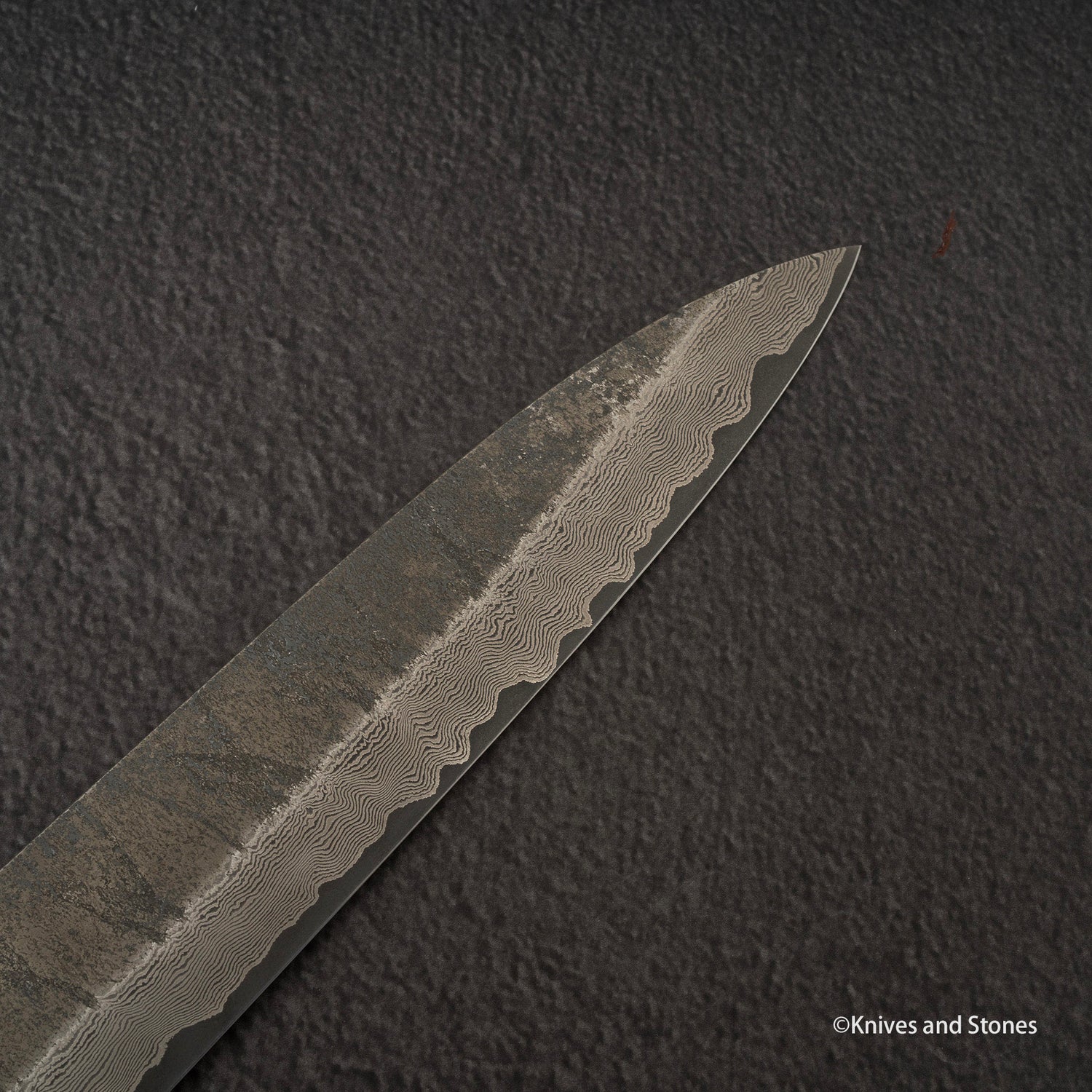 Nigara Ginsan Kurozome Damascus Sujihiki 330mm 樺木手柄