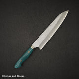 Nigara SG2 Tsuchime Matt Migaki Gyuto 240mm 西部綠松石手柄