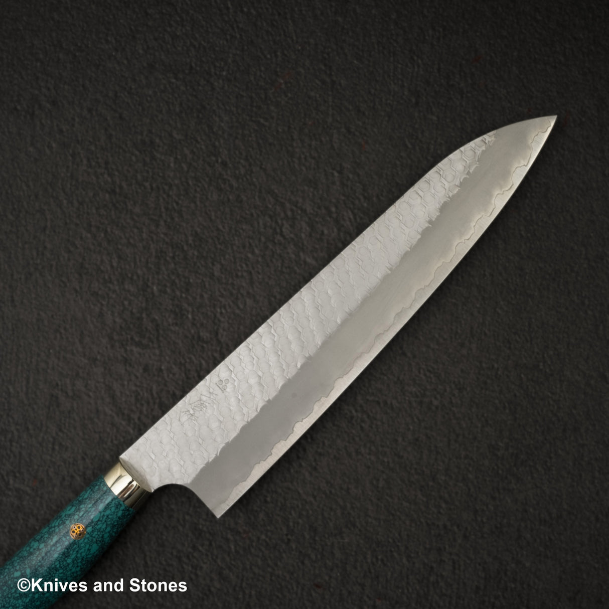 Nigara SG2 Tsuchime Matt Migaki Gyuto 240mm 西部綠松石手柄