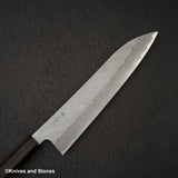 Nigara VG10 Damascus Tsuchime Gyuto 240mm Black Chacate