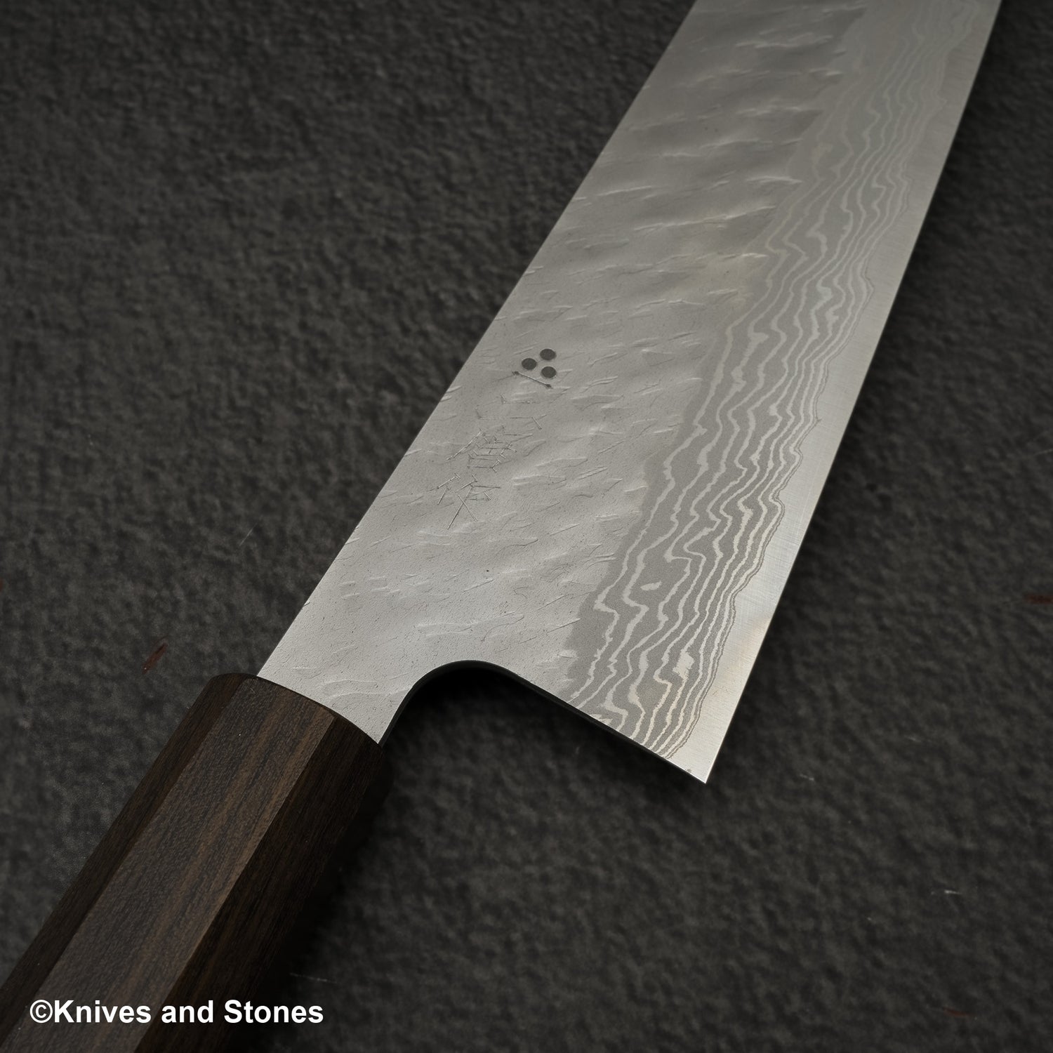 Nigara VG10 大馬士革 Tsuchime Gyuto 240mm 黑色 Chacate