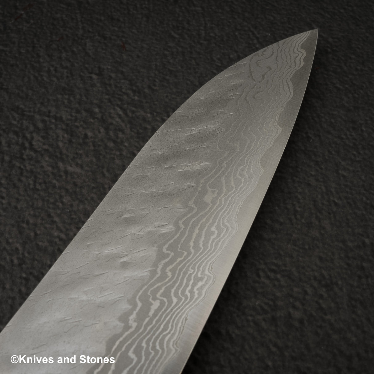 Nigara VG10 Damascus Tsuchime Gyuto 240mm Black Chacate