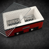 Portable Japanese Hibachi Tabletop Grill Rectangular