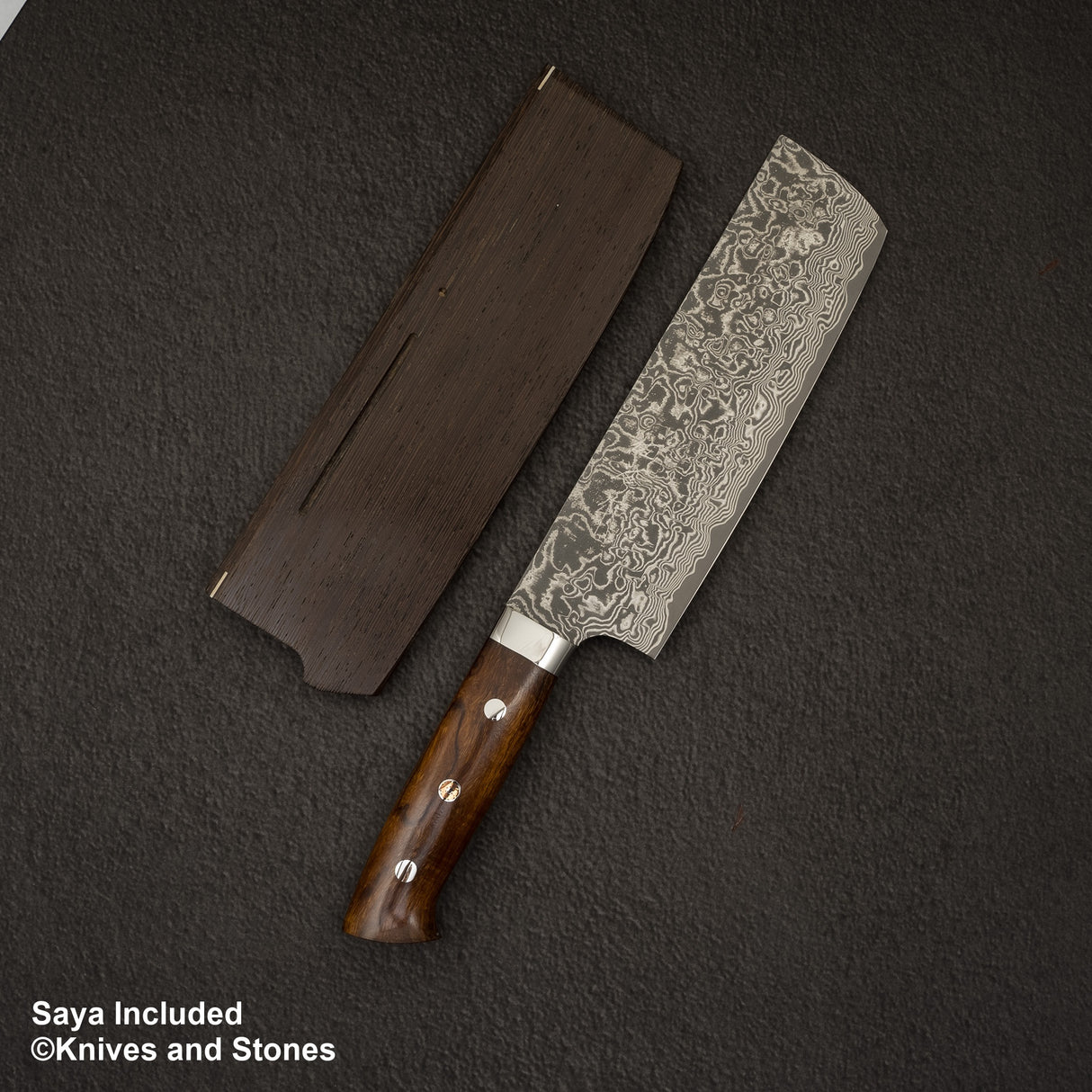 Takeshi Saji SG2 黑色大馬士革刀 Nakiri 175mm 鐵木