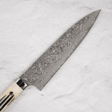 Saji Black Damascus Gyuto 210mm SG2 Stag Handle