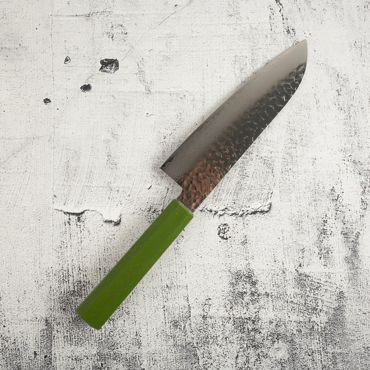 Sakai Takayuki VG10 33 Layer Damascus Santoku 170mm Green
