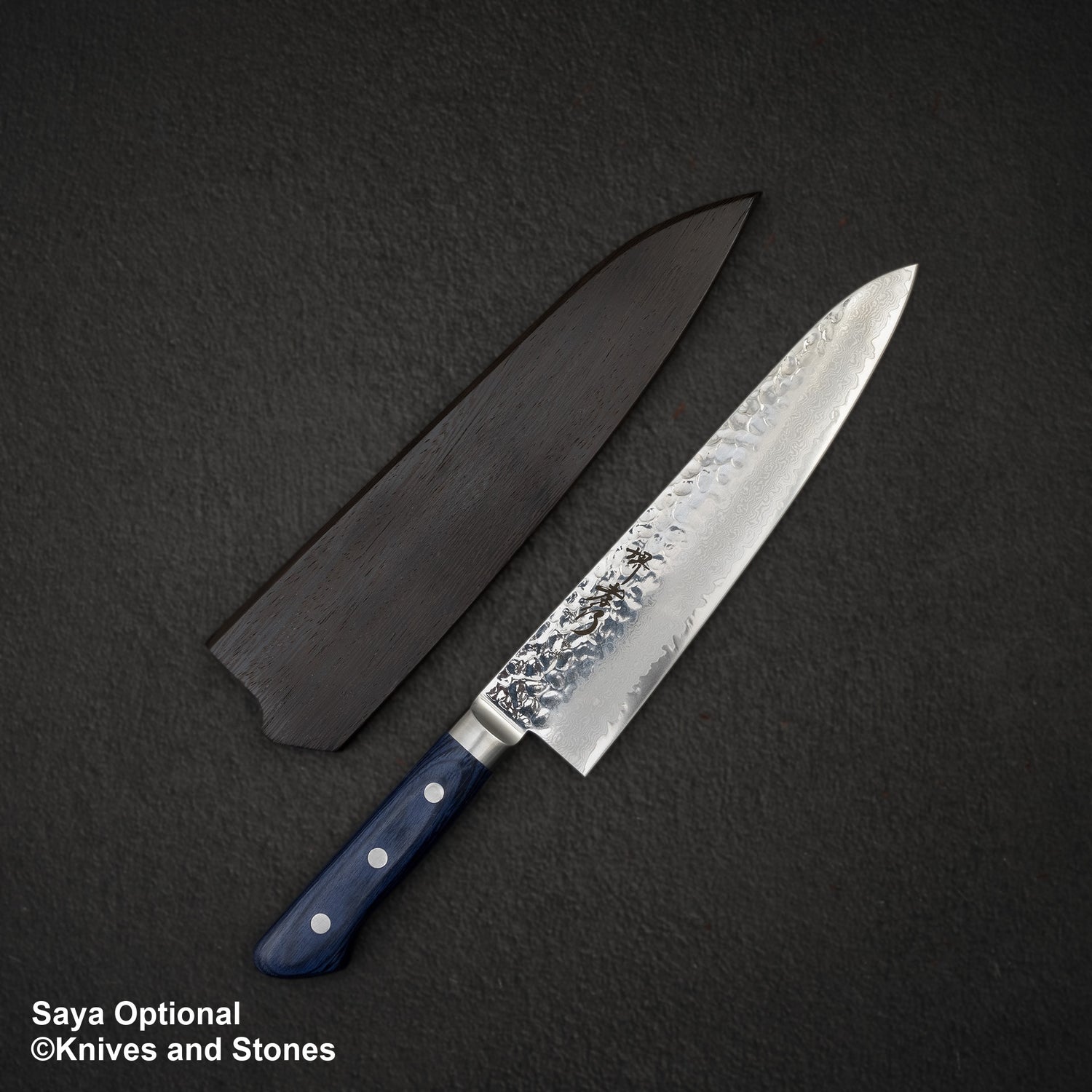 Sakai Takayuki VG10 33 Layer Damascus Gyuto 210mm Blue Handle Special