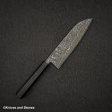 加茂白 黑雲 SG2 黑色大馬士革 三德 180 毫米 烏木