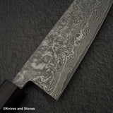 加茂白 黑雲 SG2 黑色大馬士革 三德 180 毫米 烏木