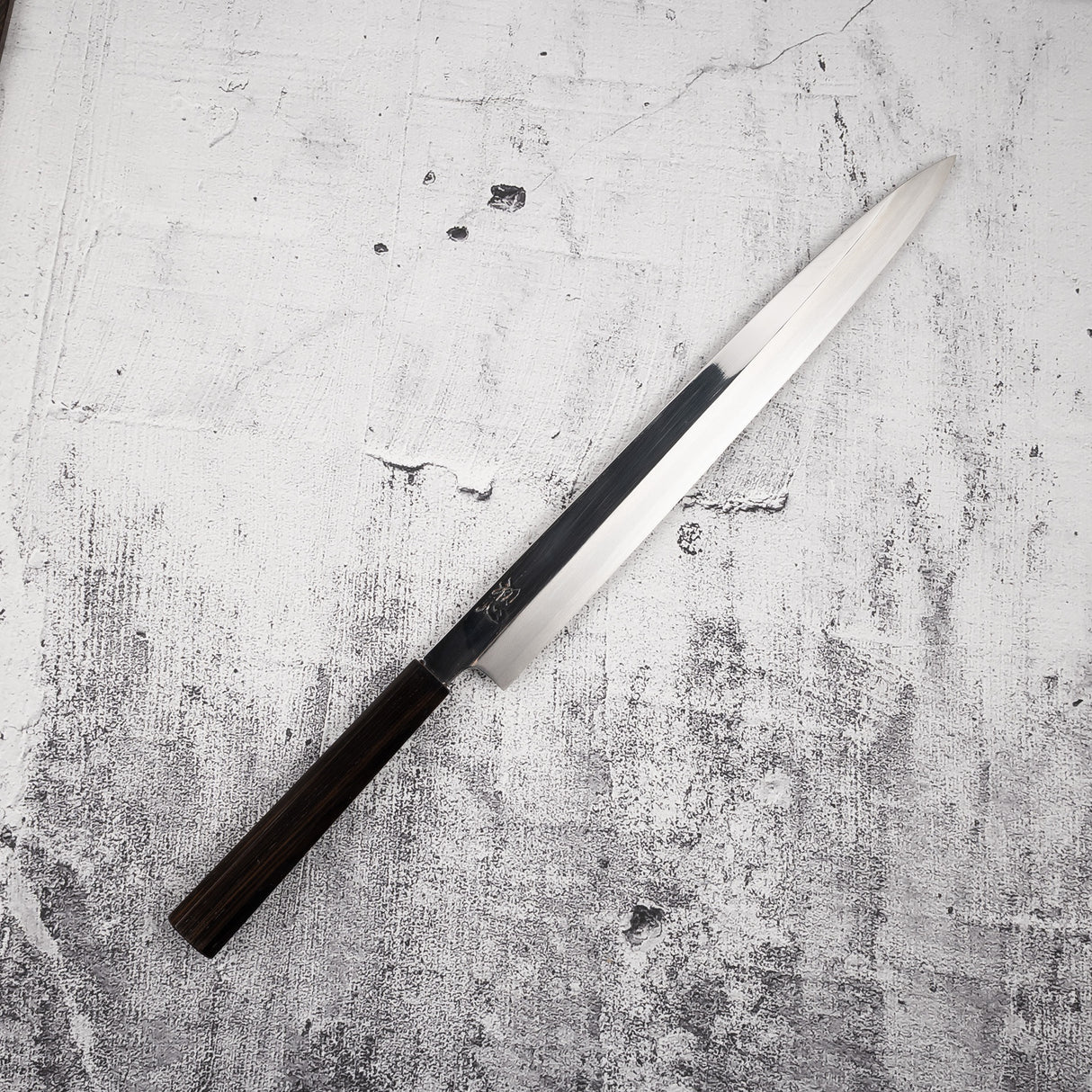 Hatsukokoro FAXR2 Powdered Steel Yanagiba 330mm Mirror Polish Ebony