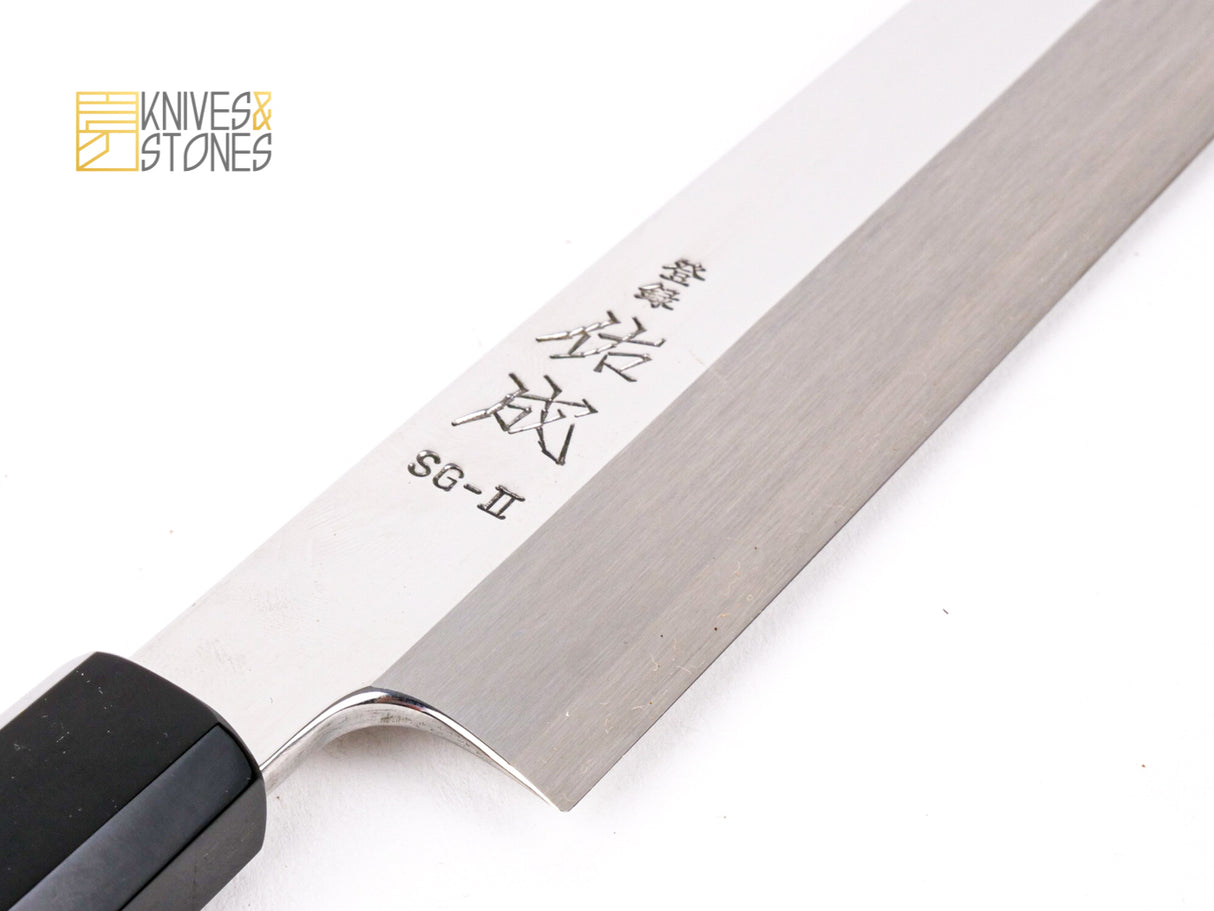 Sukenari SG2 Ni-mai（2 層）柳葉 330 毫米，鏡面拋光 Hira，免費 K&amp;S Wenge 木鞘