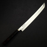 Sukenari SG2 Nimai Sakimaru Takobiki 330mm, Ebony Handle Horn Ferrule