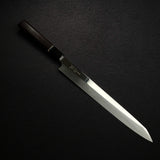 Sukenari VG XEOS Nimai Kiritsuke Yanagiba 270mm, Ebony Handle with Single Spacer