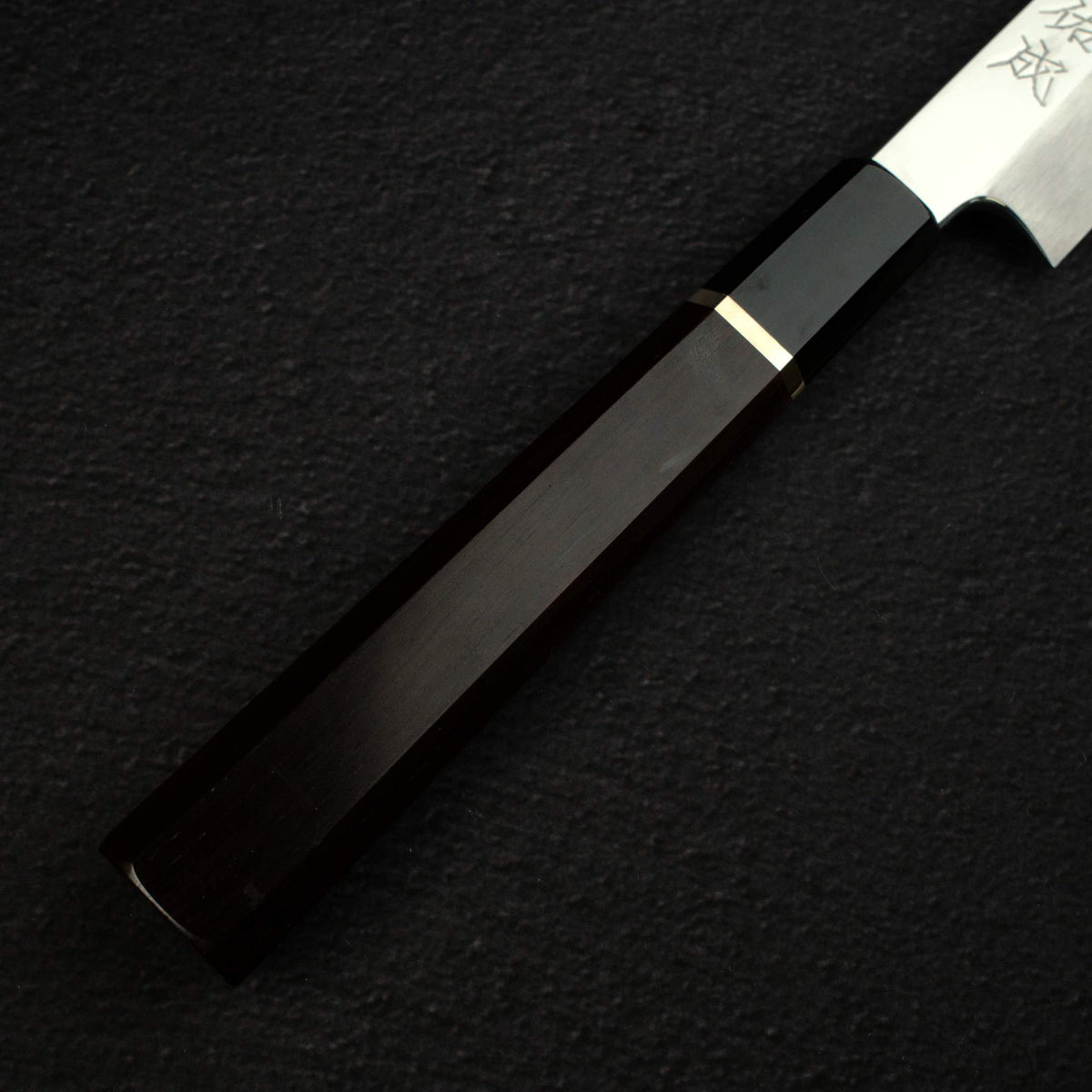 Sukenari VG XEOS Nimai Kiritsuke Yanagiba 270mm, Ebony Handle with Single Spacer