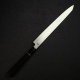 Sukenari VG XEOS Nimai Kiritsuke Yanagiba 270mm, Ebony Handle with Single Spacer