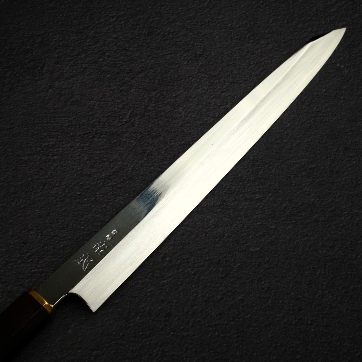 Sukenari VG XEOS Nimai Kiritsuke Yanagiba 300mm, Ebony Handle with Brass Ferrule