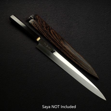 Sukenari VG XEOS Nimai Yanagiba 300mm, Ebony Handle with Brass Ferrule