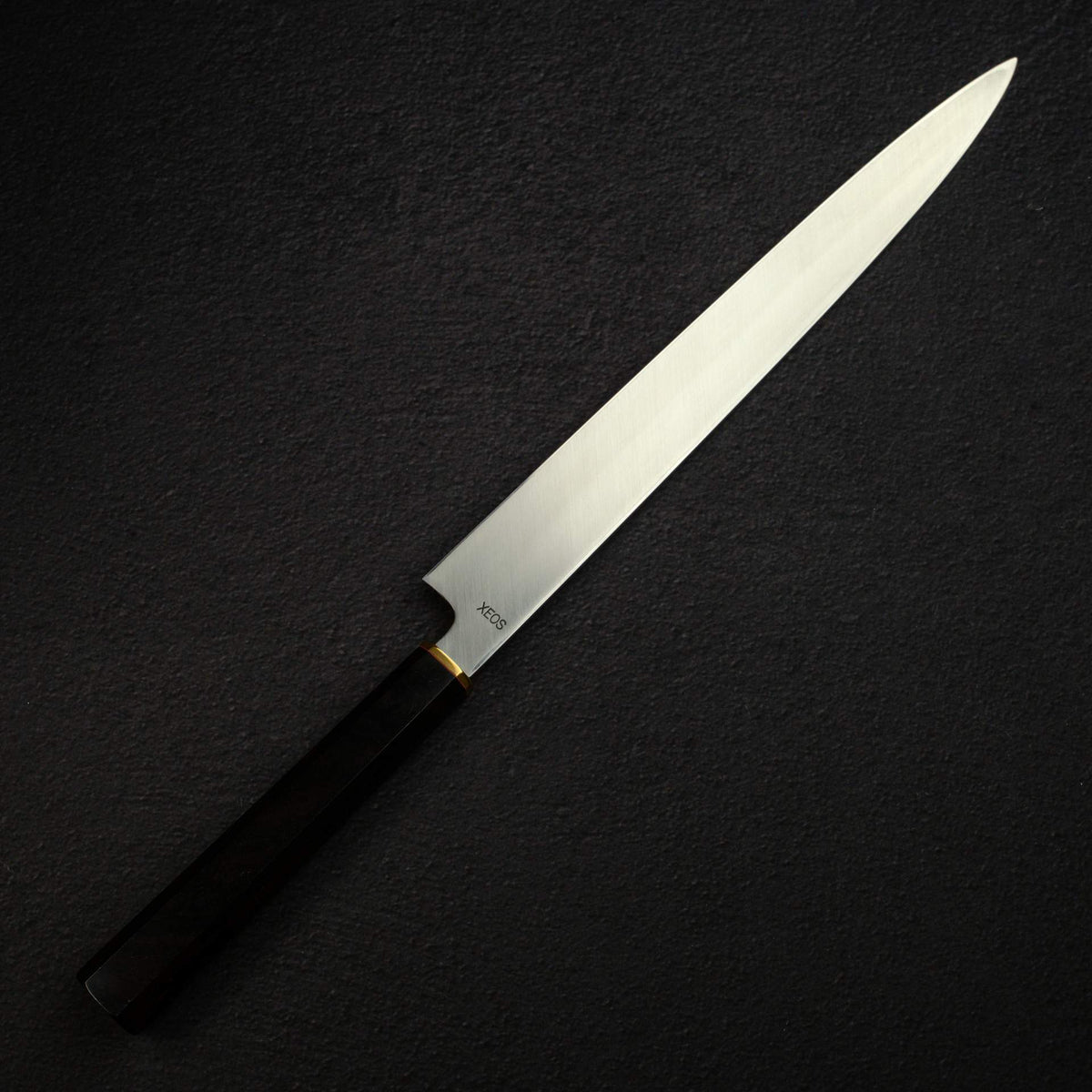Sukenari VG XEOS Nimai Yanagiba 300mm, Ebony Handle with Brass Ferrule