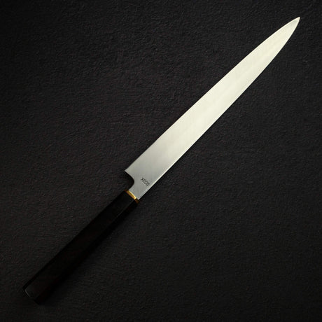 Sukenari VG XEOS Nimai Yanagiba 300mm, Ebony Handle with Brass Ferrule