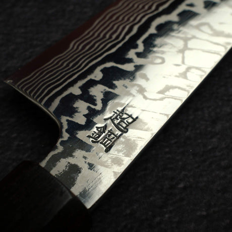 佑成 ZDP-247 大馬士革 牛刀 210mm, 黑檀木 Handle