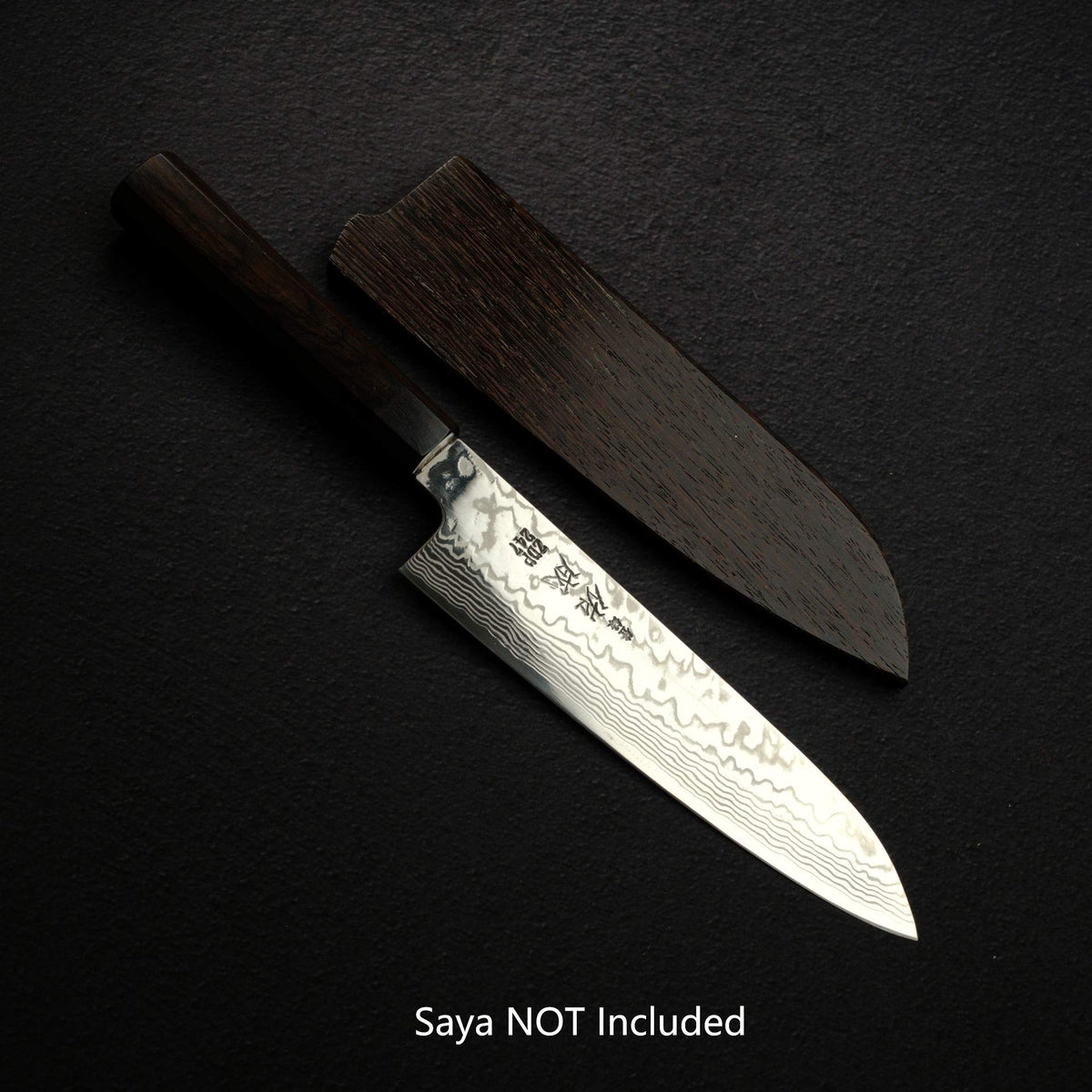 佑成 ZDP-247 大馬士革 三德刀 180mm, 黑檀木 Handle