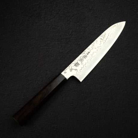 佑成 ZDP-247 大馬士革 三德刀 180mm, 黑檀木 Handle