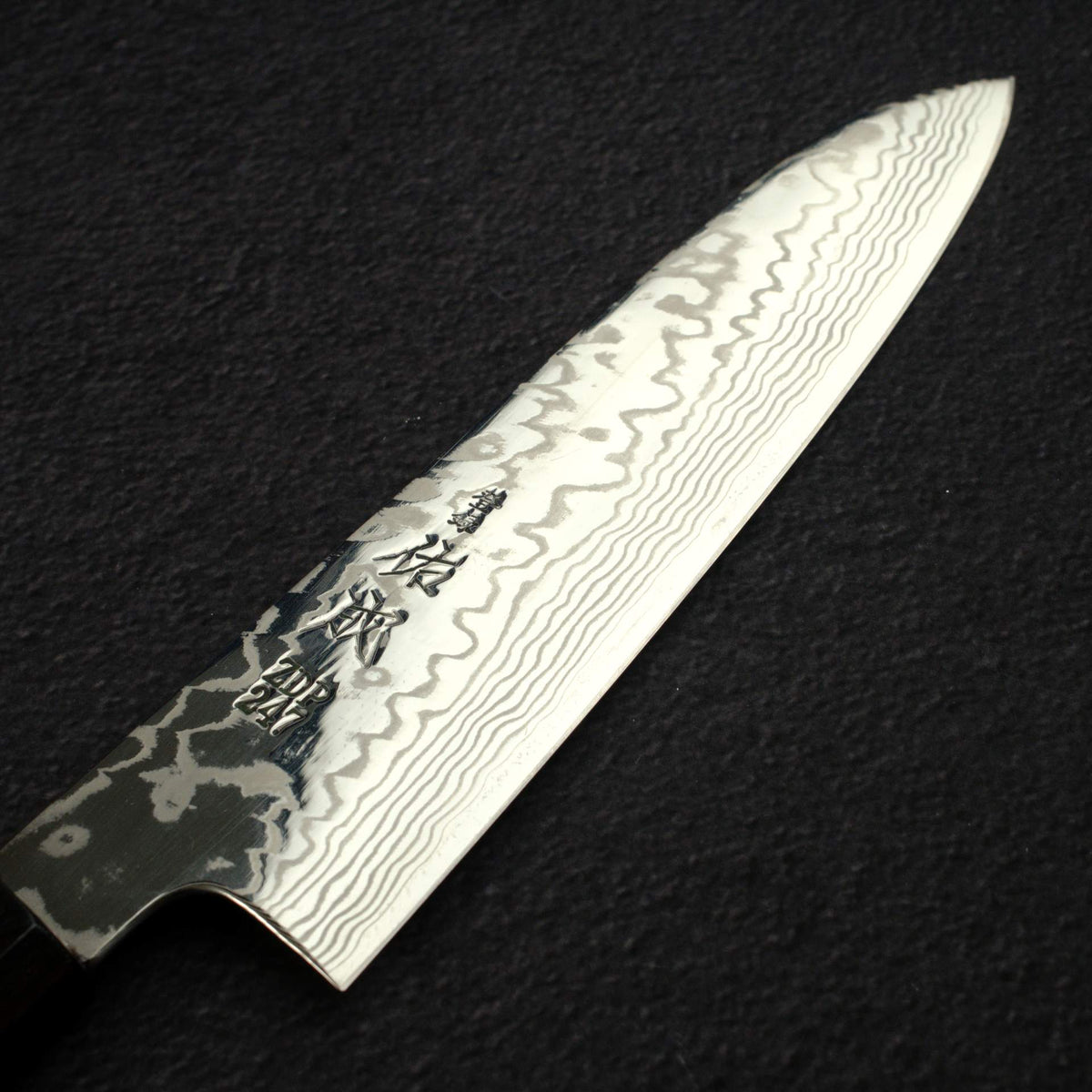 佑成 ZDP-247 大馬士革 三德刀 180mm, 黑檀木 Handle