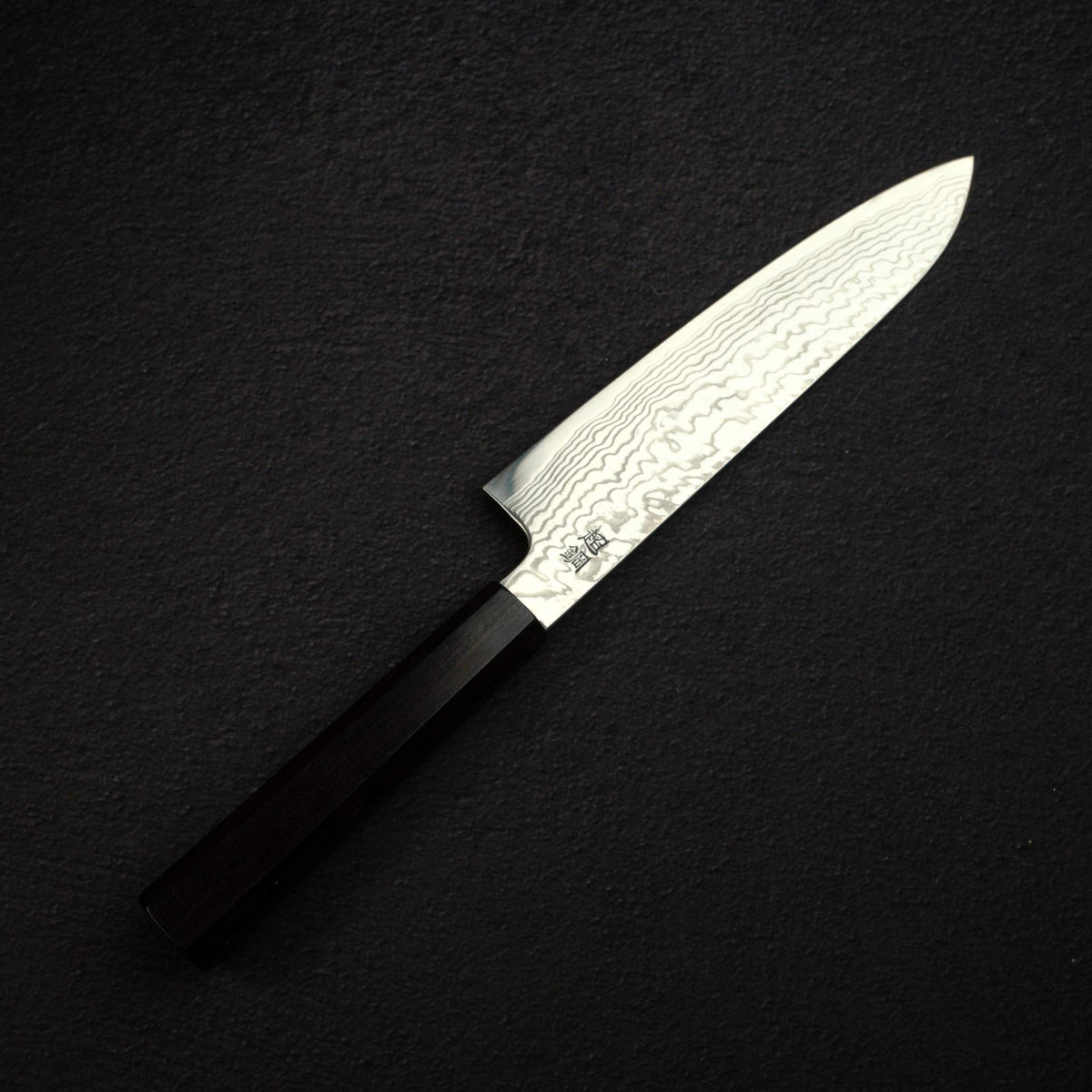 佑成 ZDP-247 大馬士革 三德刀 180mm, 黑檀木 Handle